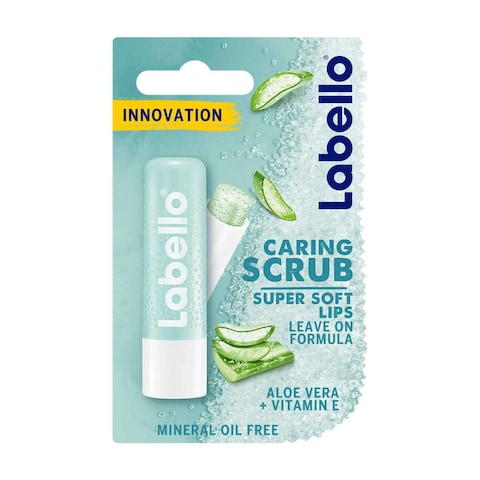 Labello Lip Scrub Lip Caring Aloe Vera &amp; Vitamin E 4.8g