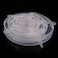 Silicone Stretch Fresh Food Storage Cover Stretch Bowl Lids 6 Pack, Clear