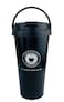 Thermal Cup Stainless Steel, Vacuum Insulated Travel Tumbler, Durable Insulated Coffee Mug, Thermal Cup with Double Partition SEALING Ring - 450ml (BLACK)