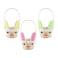 Easter Bamboo Bunny Basket 23cm Assorted