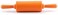 Generic Non-Stick Silicone Mini Rolling Pin For Kids No Sticking To Dough Baking Gadget Tool Kitchen Tool (Orange)