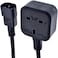 DKURVE PDU/UPS Power Extension Cable,Quality UPS Power Cable IEC320 C14 Male Plug to UK 13A Female Socket 30CM