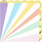 Creative Converting Pastel Celebrations Foil Luncheon Napkins 16-Pieces