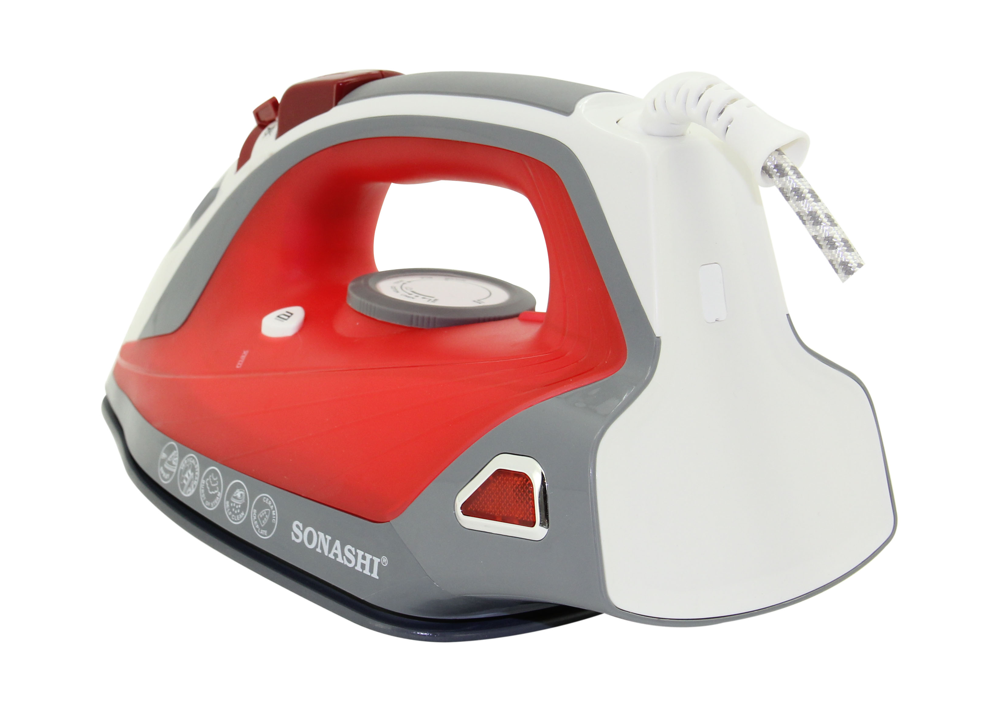 Sonashi Steam Iron 2400W SI-5067C White/Red