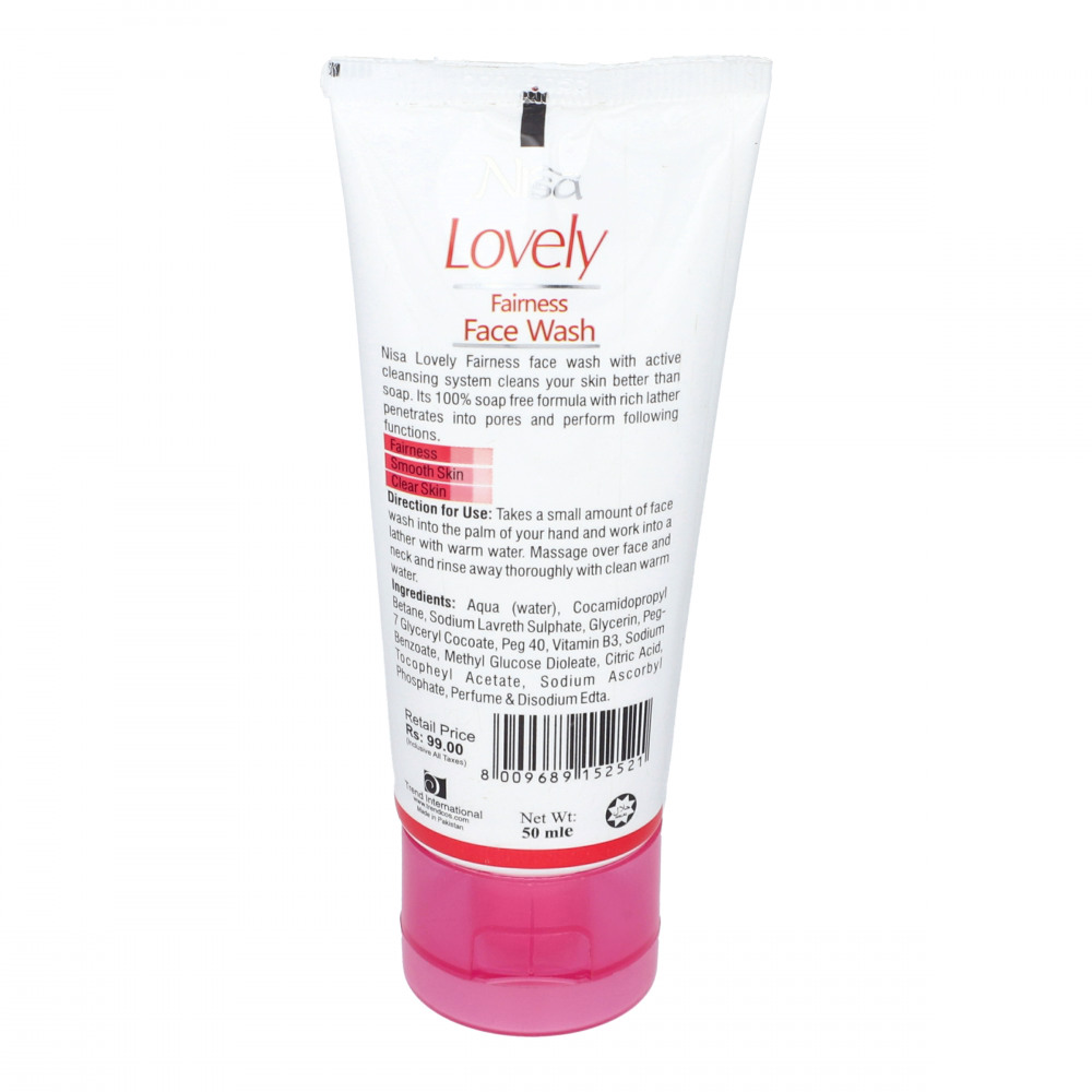 Nisa Lovely Fairness Face Wash 50 ml