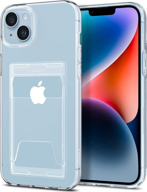 Spigen Crystal Slot Dual designed for iPhone 14 Plus case cover (2022) - Crystal Clear