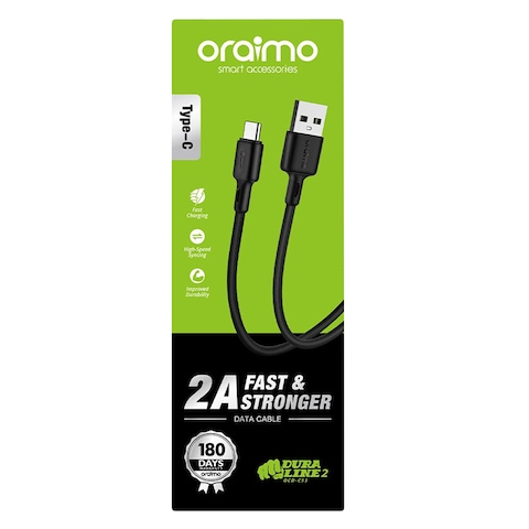 Oraimo Cable Ocdc53 2A 1M Black