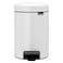Brabantia NewIcon Pedal Bin 113864 White 12L
