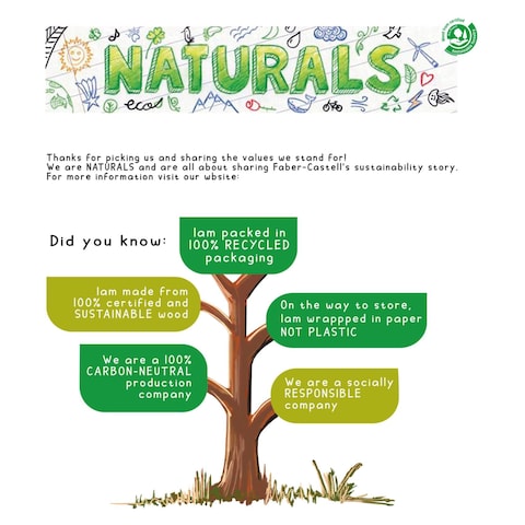 Faber-Castell Naturals Colour Pencils 16-115024 Multicolour 24 PCS