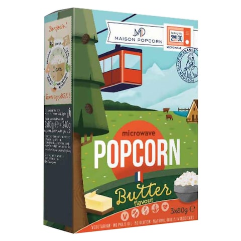 Maison Popcorn with Butter Flavor - 3*80 Gram