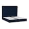 In House Lujin Linen Bed Frame - Single - 200x100cm - Dark Blue