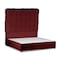 In House Al Shahba Velvet Bed Frame - Single - 200x90 cm - Burgundy