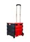 Generic Two Wheeled Folding Shopping Bag Cart Red/Black 14 X 44 X 3.56cm