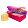 Sistema Quaddie 4 Compartment Lunch Box Pink 2L