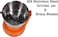 Techno Best Coffee Grinder 304 Stainless Steel, 100 Gram, 200 Watt, BCG-001, Orange &amp; Silver
