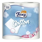 Buy FOXY COTTON EXTRA ASSORBENTE TOILET PAPER 4 ROLL in Kuwait