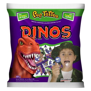 DINOS LOLLIPOPS 400G