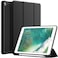 TRON Case Compatible For Apple iPad 9.7 Case 2018 iPad 6th Generation Cases/2017 iPad 5th Generation Case with Pencil Holder,Slim Soft Silicone Smart Trifold Stand Protective Cover (Black)