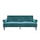 In House Nutella 2 In 1 Sofabed Velvet Upholstered - Dark Turquoise