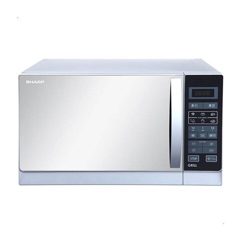 ميكروويف شارب بشواية، 25 لتر، 900 وات، أبيض - R-750MR(W)