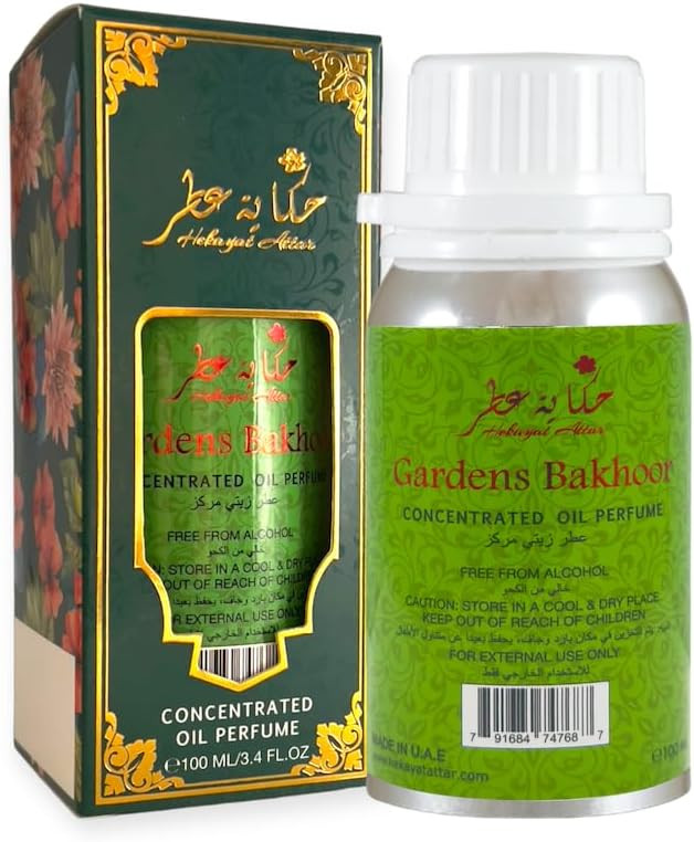 Hekayat Attar Gardens Bakhoor 100 Ml Concentrated Perfume Oil