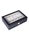 Generic Watch Box 12 Slot PU Leather Top Glass Display Watch Storage Jewllery Case Organizer