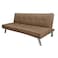 In House Sandi 2 In 1 Sofabed Velvet Upholstered - Light Brown