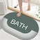 Diatom Mud Anti Slip Bathroom Mat With Printed Design Stylish &amp; Super Absorbent With Soft Material (50X80)