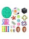 Generic 21-Piece Sensory Pop Bubble Toys 30X8X25Cm