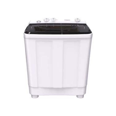 Tornado (BK) Half Automatic Washing Machine - 7 Kg - White/ Black - TWH-Z07DNE-W