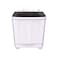 Tornado (BK) Half Automatic Washing Machine - 7 Kg - White/ Black - TWH-Z07DNE-W