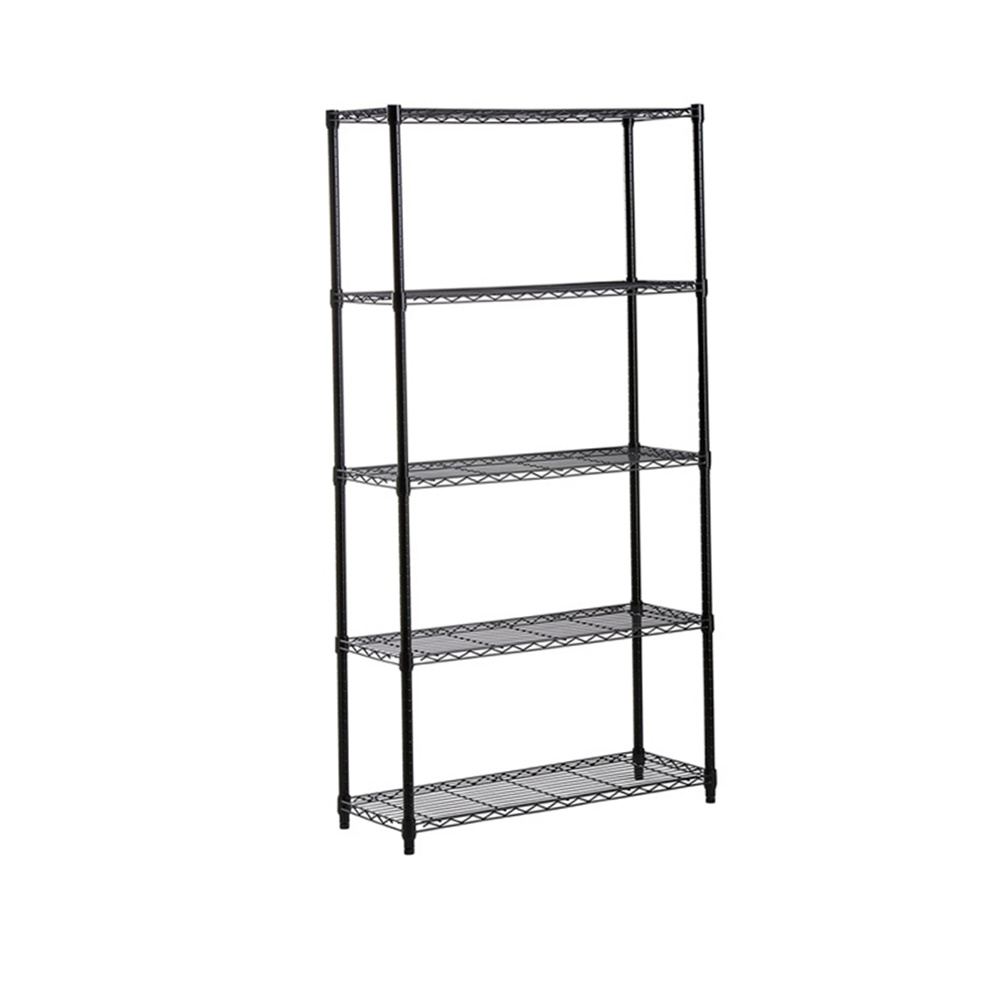 5-Tier Kitchen Storage Shelves Rack for Garage Office kitchen Black