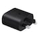Samsung USB-C PD Travel Adapter 25W With Type-C Charging Cable Black