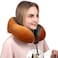 Flaneur Comfortable Travel Neck Pillow with Adjustable Strap, Memory Foam Pillow for Head and Neck Support, Perfect for Airplane, Car, and Home Use