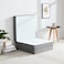 Comfy Portable White Knitted  180x90x7cm Medicated Folding Mattress with Black Border