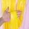Party Time Yellow Polyester Fringe Curtain - 1mx2m| Pack of 1 | Yellow Fringe Backdrop Streamers Party Decorations | Tinsel Curtain for Wedding Baby Shower Birthday Party Decoration - Party Supplies