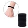 Msure Hair Ties, 24 Pieces Large Cotton Stretch Ties Bands Rope Ponytail Holders Headband For Curly And Thick Heavy - Black