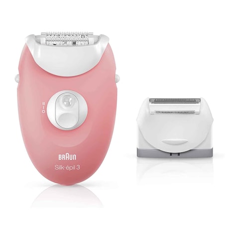 Braun Series 3 SilkEpil With Shaving Attachment - White - SE3-440