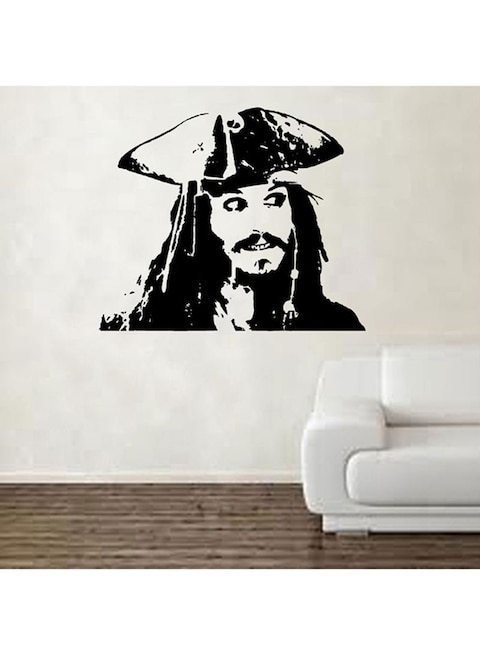 Spoil Your Wall Johnny Depp Pirates Of The Carribean Wall Sticker Black 60x50cm