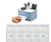 Aiwanto Plastic Tissue Box (Blue) And 5 Pack Disposable Face Towel Desktop Tissue Holder Plastic Tissue Box