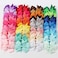 Aiwanto 40 Pcs Baby Girls Ribbon Boutique Hair Bows Clips with Multi-Colors  Children Party Headdress