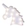 Unicorn Head Night Light White for Kids with Warm LED Lights 25x24.5cm