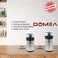 DOMEA 3L Airpot Flask With Insulated Pump Action   Stainless Steel Leak Proof Thermal Flask  Hot And Cold Drink Dispenser   Perfect For Tea And Coffee   24 Hours Heat Retention
