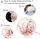 Party Time Rose Gold Blue Balloons Supplies, 50 pcs 12 Inches Navy Blue and Gold Metallic Balloons with Rose Gold Ribbon for Wedding, Birthday Party Decorations