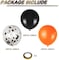 Party Time 30-Pieces 12inch Orange and Black Halloween Balloons Set of Latex &amp; Confetti Balloons, Birthday Balloons Helium Balloons For Baby Shower Birthday D&eacute;cor and Halloween Party Decoration - Part