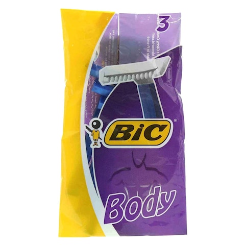 Bic Body Shaver Blue 3 PCS