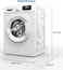 Westpoint 8Kg Front Load Washing Machine, 1200 RPM, 16 Washing Programs, Quick Wash in 15minutes, LED Control Panel, White, WMT-81222