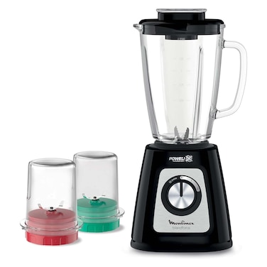 خلاط مولينكس بمطحنة ومفرمة - 800 واط - 1.75 لتر - أسود - LM4358EG