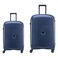 Delsey Belmont 4 Wheel Hard Casing Luggage Trolley Set of 2 Blue 55cm+81cm