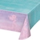 Creative Converting Mermaid Shine Plastic Table Cover- 102-Inch x 54-Inch Size
